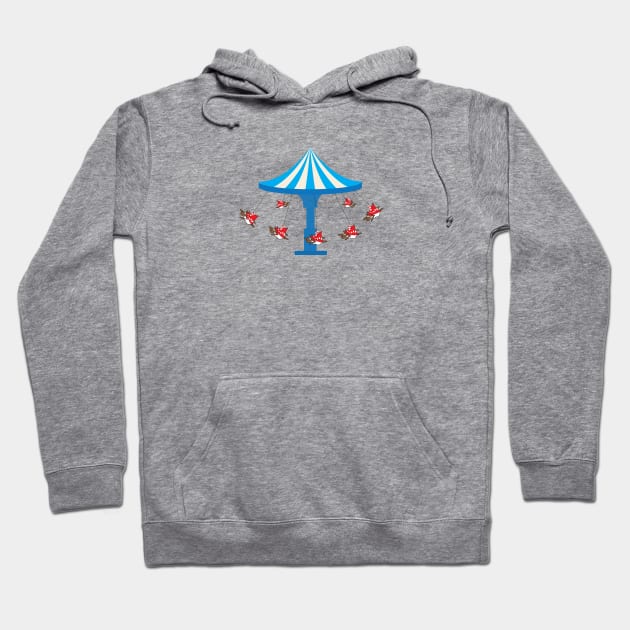 Carousel flying sheep Hoodie by ayelandco